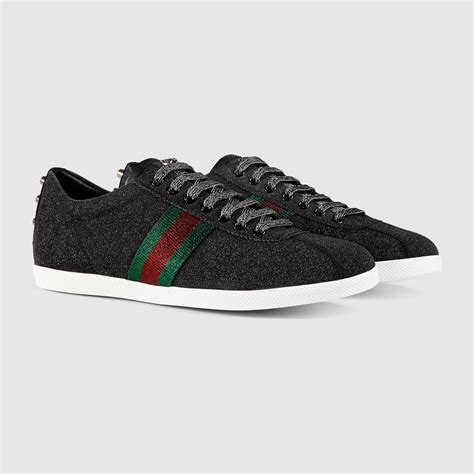 gucci glitter sneakers mens|Gucci glitter web sneakers.